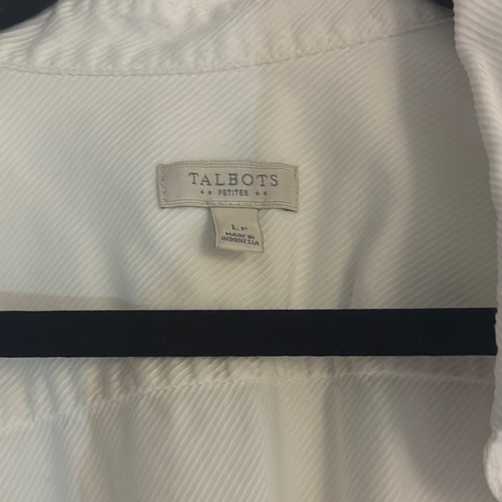 Talbots White Textured Blouse - Picture 2 of 2
